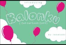 Balonku Font Poster 1