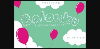 Balonku Font Poster 1