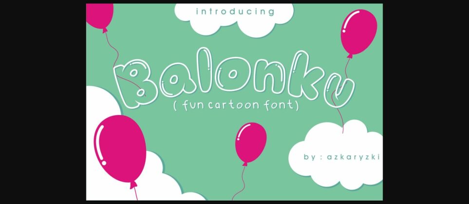 Balonku Font Poster 1