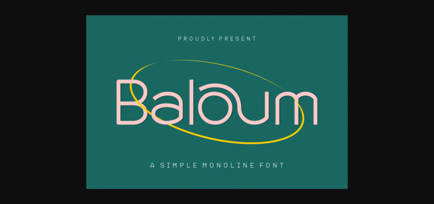 Baloum Font Poster 3
