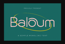 Baloum Font Baloum Font Poster 1