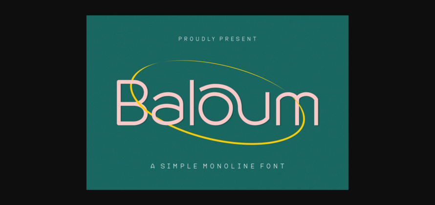 Baloum Font Poster 1