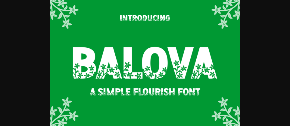 Balova Font Poster 3