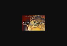 Balsam Font Poster 1