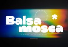 Balsamosca Font Poster 1