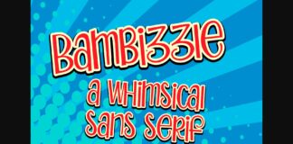 Bambizzle Font Poster 1