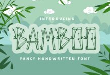 Bamboo Font Poster 1