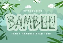 Bamboo Font Bamboo Font Poster 1