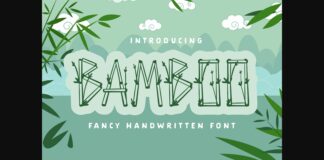 Bamboo Font Poster 1