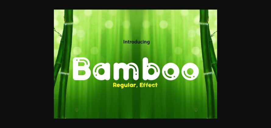 Bamboo Font Poster 3