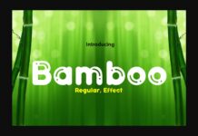 Bamboo Font Poster 1