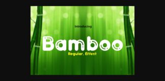 Bamboo Font Poster 1