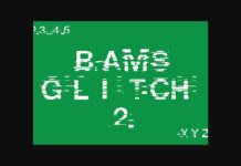 Bams Glitch V2 Font Poster 1