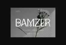 Bamzer Font Bamzer Font Poster 1