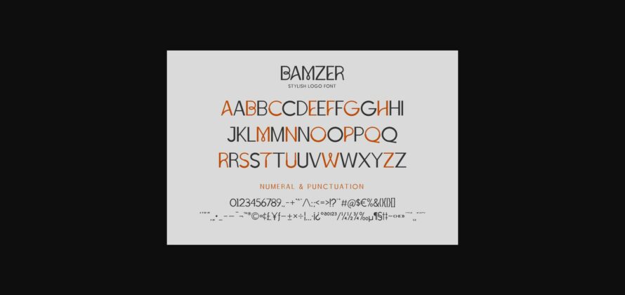 Bamzer Font Poster 10
