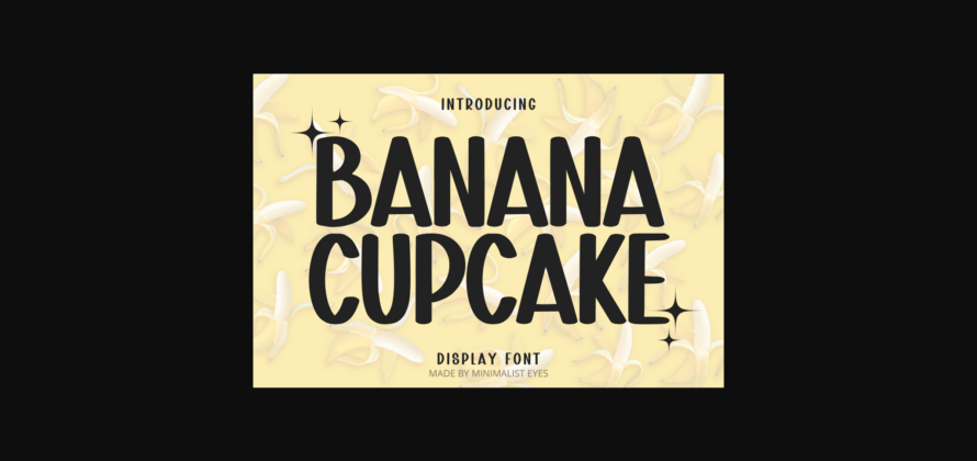 Banana Cupcake Font Poster 3
