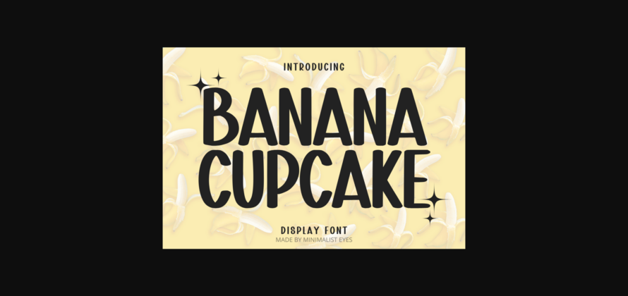 Banana Cupcake Font Poster 1