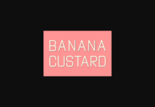 Banana Custard Font Poster 1