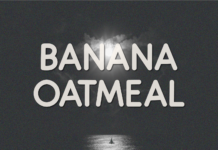 Banana Oatmeal Font Poster 1