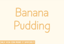 Banana Pudding Font Poster 1