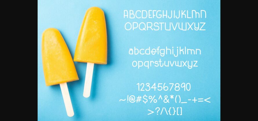 Banana Smoothie Font Poster 4