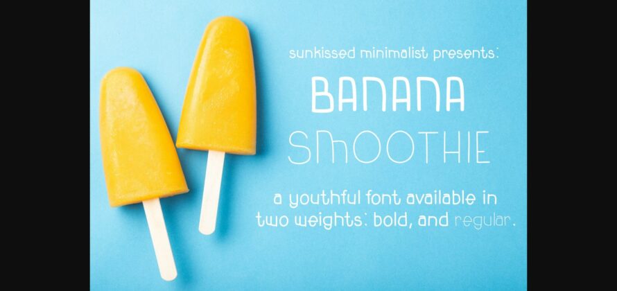 Banana Smoothie Font Poster 3