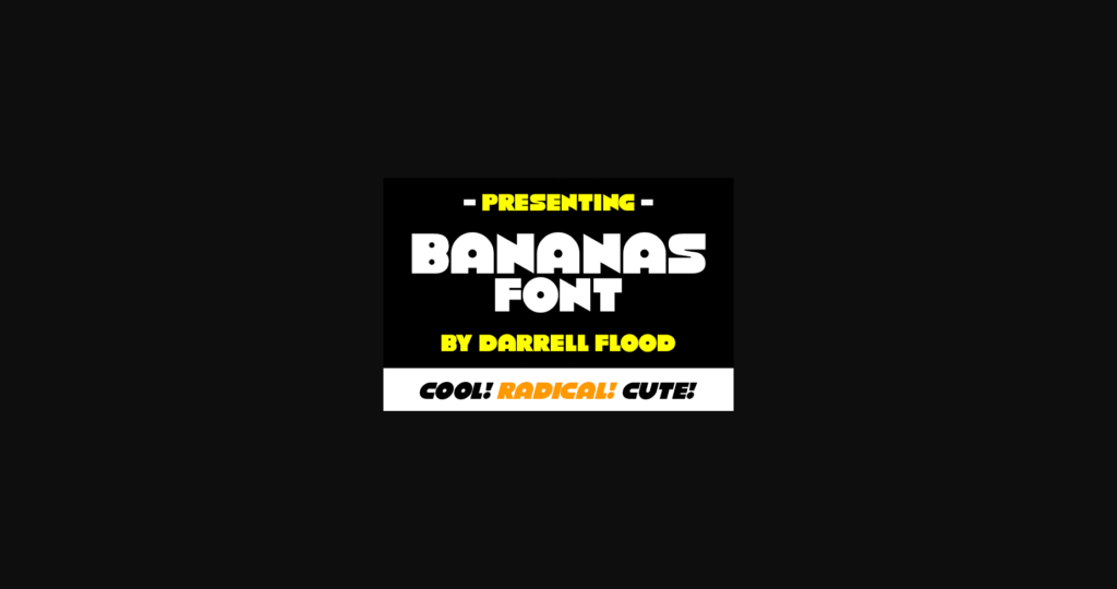 Bananas Font Poster 3