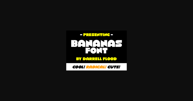 Bananas Font Poster 3