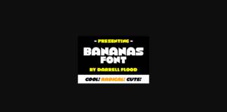 Bananas Font Poster 1