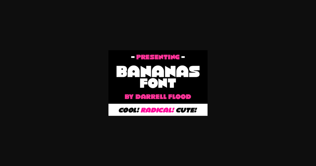 Bananas Font Poster 4