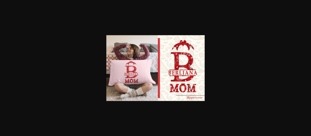 Bandana Mom Monogram Font Poster 4