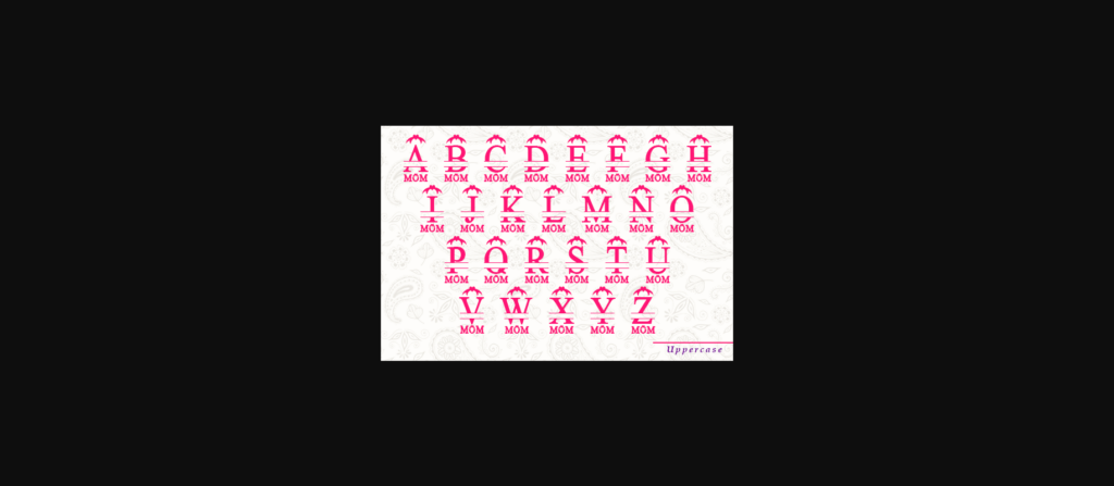 Bandana Mom Monogram Font Poster 9