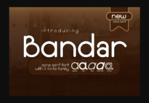 Bandar Font Poster 1