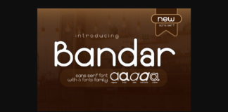 Bandar Font Poster 1