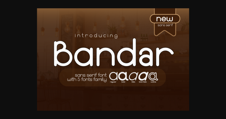 Bandar Font Poster 1