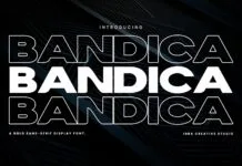 Bandica Font Bandica Font Poster 1