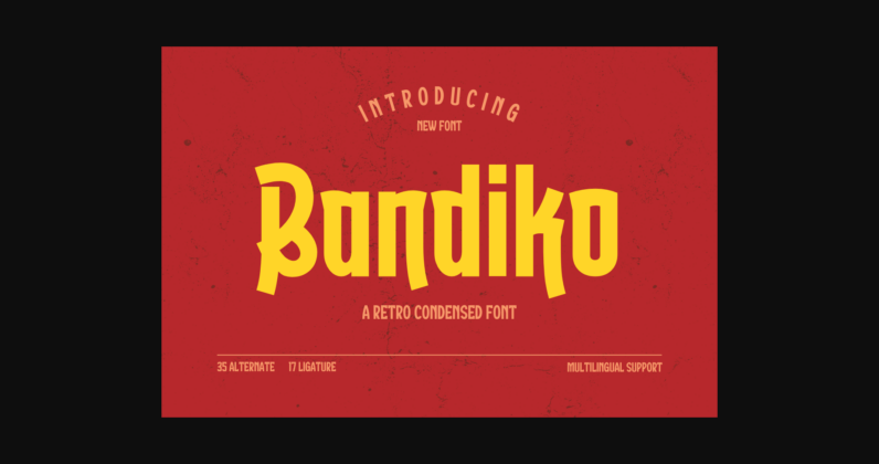 Bandiko Font Poster 3