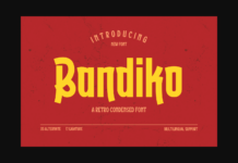 Bandiko Font Poster 1