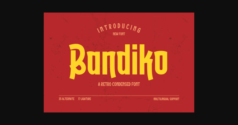 Bandiko Font Poster 1