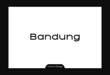 Bandung Font Poster 1