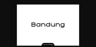 Bandung Font Poster 1
