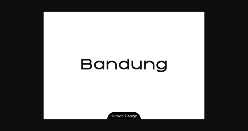 Bandung Font Poster 1