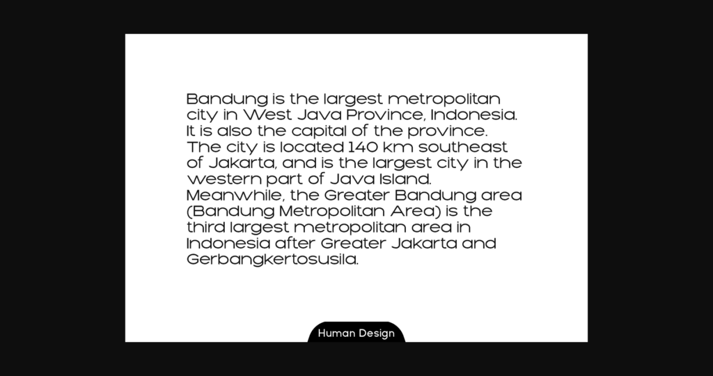 Bandung Font Poster 4