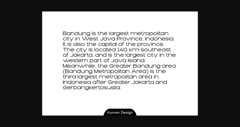 Bandung Font Poster 4