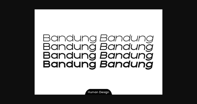 Bandung Font Poster 6