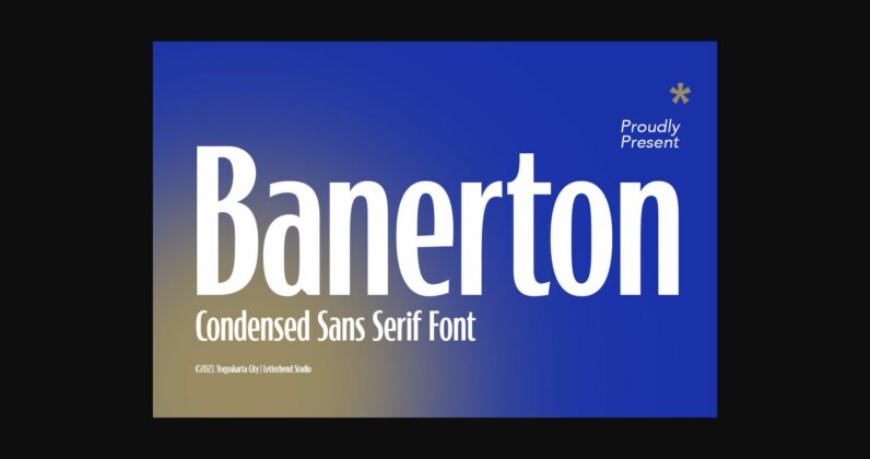 Banerton Font Poster 3
