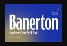 Banerton Font Poster 1