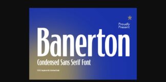 Banerton Font Poster 1