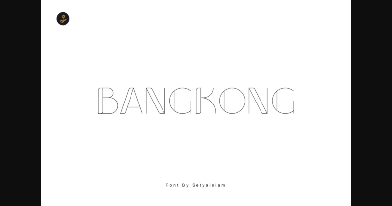 Bangkong Font Poster 3