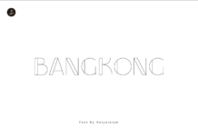 Bangkong Font Poster 1